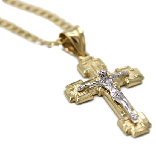 Crucifix Cross- 14K Solid Gold