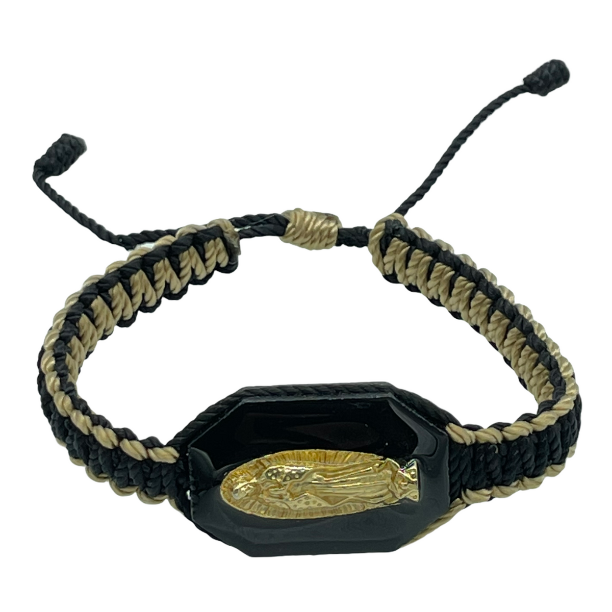  Saint St Jude Black Adjustable Reversible Bracelet