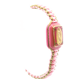 Our Lady of Guadalupe Pink and Gold Bracelet