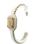 Our Lady of Guadalupe White and Gold Bracelet