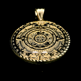 Aztec Calendar Pendant (10K Gold)