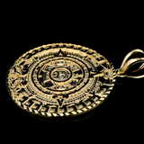 Aztec Calendar Pendant (10K Gold)