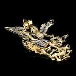 St Michael Pendant (10K Gold)