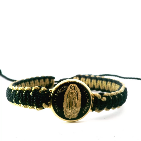 Our Lady of Guadalupe Black and  Bracelet