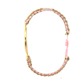 Our Lady of Guadalupe Pink and Gold Bracelet