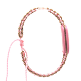 Our Lady of Guadalupe Pink and Tan Bracelet