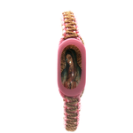 Our Lady of Guadalupe Pink and Tan Bracelet