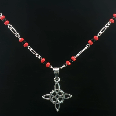 Witch Knot Protection Necklace (Sterling Silver 925)