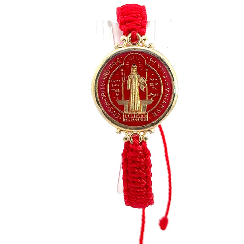 St Benedict Reversible Red Bracelet