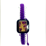 St Michael Purple White Bracelet