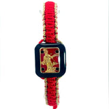 St Michael Red Tan Bracelet