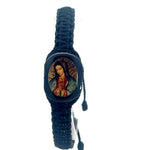 Our Lady of Guadalupe Black Reversible Braceler