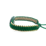 St Jude Cross Green and Tan Bracelet