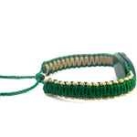 St Jude Cross Green and Tan Bracelet