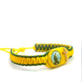 St Jude Cross Yellow and Green Bracelet