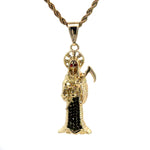 Santa Muerte Necklace (24K Gold Filled)