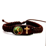 St Benedict Cross Brown Bracelet