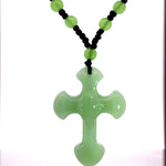 Jade Cross Green Necklace