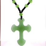 Jade Cross Green Necklace