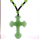 Jade Cross Green Necklace