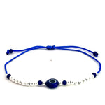 Evil Eye Protection Blue Bracelet (Sterling Silver 925)