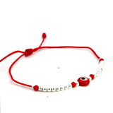 Evil Eye Protection Red Bracelet (Sterling Silver 925)