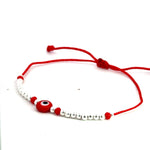 Evil Eye Protection Red Bracelet (Sterling Silver 925)