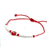 Evil Eye Protection Red Bracelet (Sterling Silver 925)