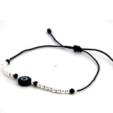 Evil Eye Protection Black Bracelet (Sterling Silver 925)