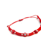 Evil Eye Protection Red Bracelet (Sterling Silver 925)