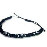 Evil Eye Protection Black Bracelet (Sterling Silver 925)