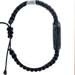 Jesus Malverde Black Handmade Bracelet