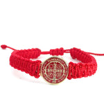 St Benedict Red Handmade Bracelet