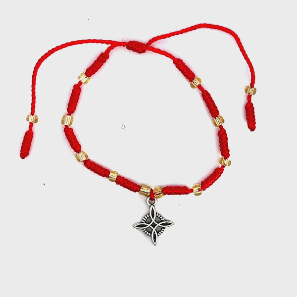 Witch Knot Red Knotted Bracelet