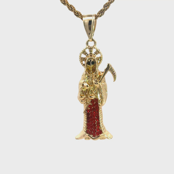 Santa Muerte Necklace (24K Gold Filled)