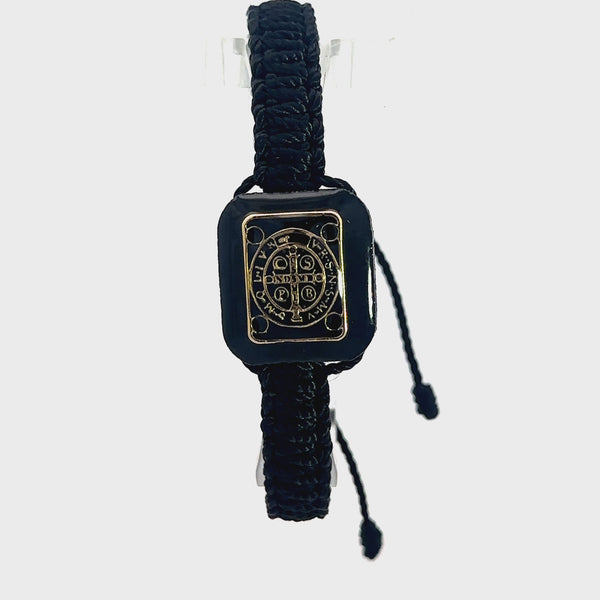 St Benedict Black Bracelet