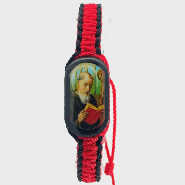 St Benedict Red and Black Bracelet