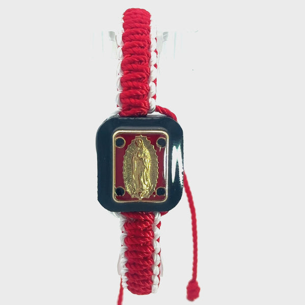 Our Lady of Guadalupe Red White Bracelet