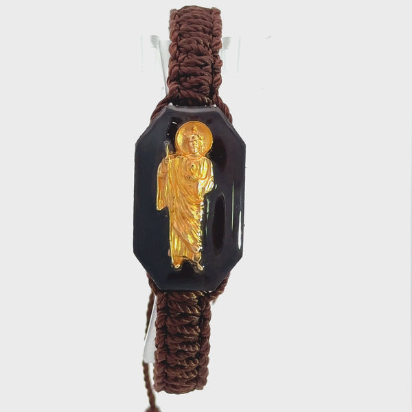 St Jude Brown Handmade Bracelet