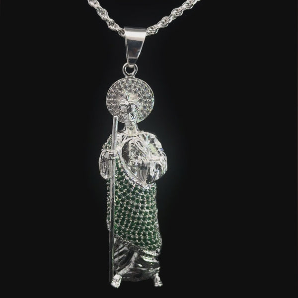 Large St Jude Necklace (Sterling Silver 925)