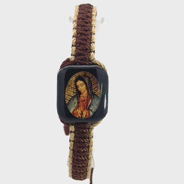 Our Lady of Guadalupe Brown Tan Bracelet