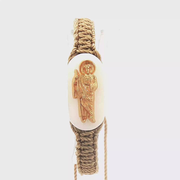 St Jude Tan Reversible Bracelet