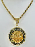 The Last Supper Pendant with Necklace (24K Gold Filled)