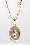 St Jude Pendant with 24" Necklace (24K Gold Filled)