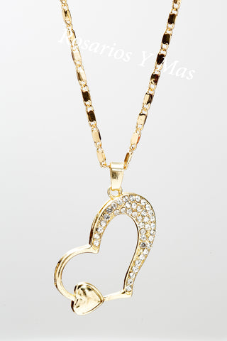 Heart Pendant with Necklace (24K Gold Filled) - Corazon