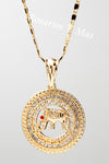 Elephant Pendant with Necklace (24K Gold Filled) - Elefante con Cadena Oro Laminado