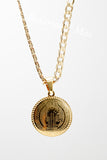 St Benedict Pendant with Necklace - San Benito con Cadena (24K Gold Filled)