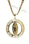 24K Gold Plated Our Lady of Guadalupe with 26" Necklace - Virgen De Guadalupe con Cadena de 26" Oro Laminado