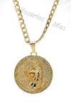 24K Gold Filled Horse Pendant with Necklace - Medalla de Caballo Oro Laminado con Cadena