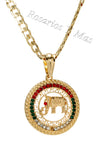 24K Gold Filled Elephant Pendant with 24" Necklace - Elefante con Cadena de Oro Laminado 24"